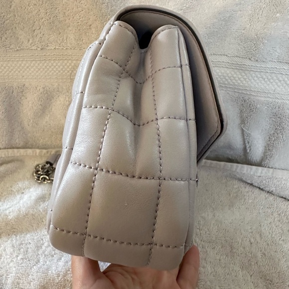 MICHAEL KORS SOHO LAVENDER MIST CHAIN, STUDDED LEATHER QUILTED SHOULDER BAG NWOT - Picture 7 of 12